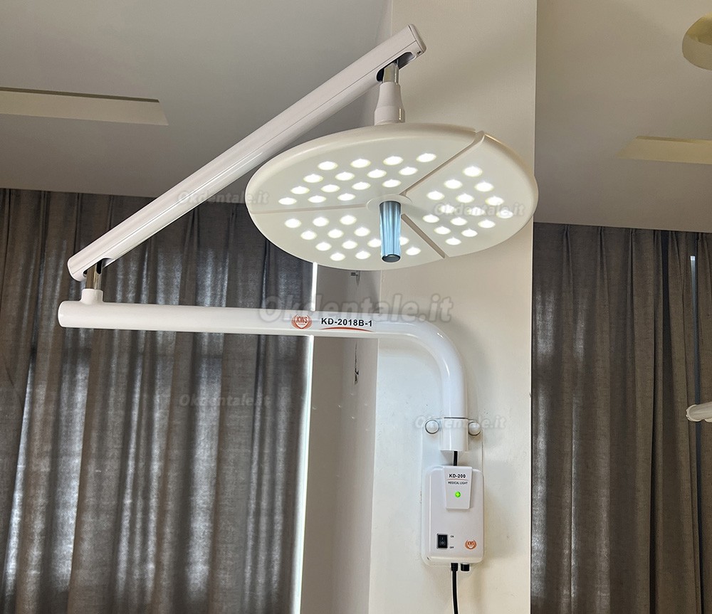 Lampada scialitica odontoiatrico a LED KWS KD-2036B-4 da 80 W / lampada riunito odontoiatrico a parete